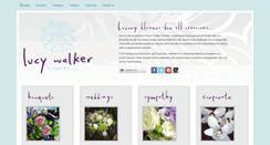 Desktop Screenshot of lucywalkerflowers.co.uk