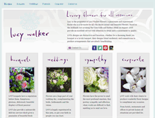 Tablet Screenshot of lucywalkerflowers.co.uk